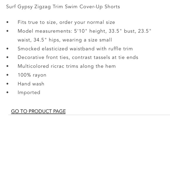 NWT surf cover up shorts - Picture 4 of 4